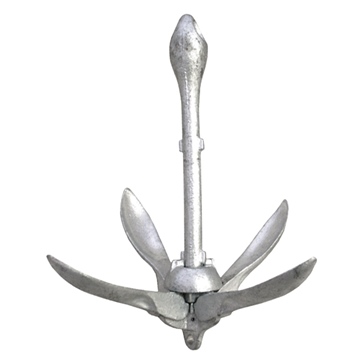 thumbnail image 2 of Kimpex 30lb River Anchor - Black Coated Cast Iron Boat Anchor | 9.25" Height For Mud & Weedy Bottoms 2 of 11