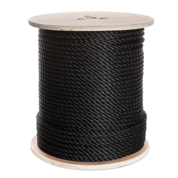 Kimpex Corde de bateau en nylon 600' - 3/8" - Nylon - Torsadé à 3 brins