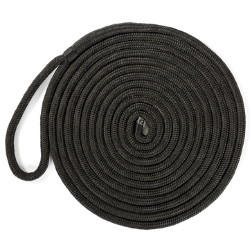 Kimpex Ligne d’amarrage à double tressage 30' - 5/8" - Nylon - Doublement tressé