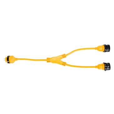 Camco PowerGrip Marine - Adaptateurs en Y - Verrouillage 30 Ampères/2 X 30AF