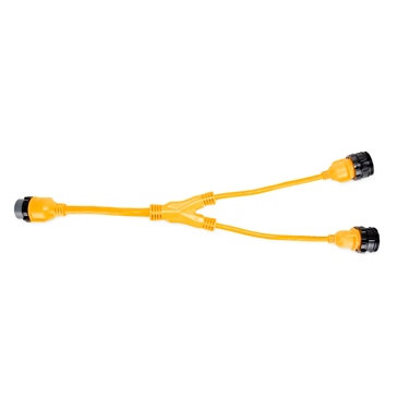 Camco PowerGrip Marine - Adaptateurs en Y - Verrouillage 50 Ampères/2 X 30AF