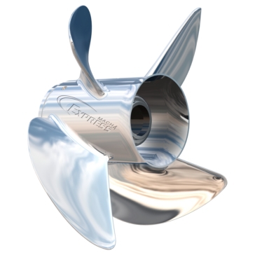 Turning Point Hélice Mach 4 Johnson/Evinrude, Force, Honda, Mercury, Nissan, OMC, Suzuki, Yamaha - Acier inoxydable