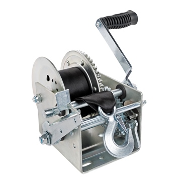 Kimpex 2500 lbs Heavy Duty Two Speed Hand Winch with strap
