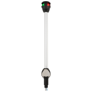 Attwood 10" LightArmor Pole Light Bow lights, Straight Bow Light - Black, Silver