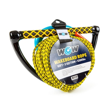 WOW Corde de planche 65' 3-section Corde de remorquage