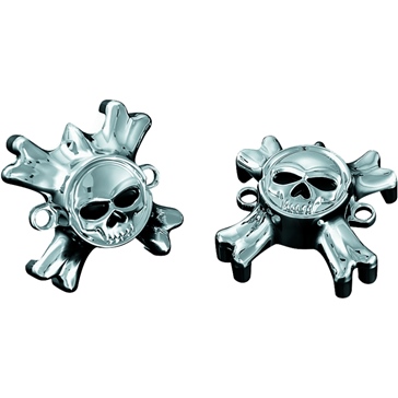 Kuryakyn Replacement Grip Emblems with Throttle