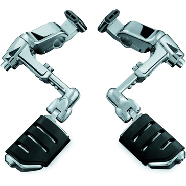 Kuryakyn Appui-pied double Ergo III Trident ISO avec support ajustable