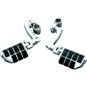 Kuryakyn Appui-pied double Longhorn ISO Offset avec pince