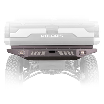 DRT Motorsports Polaris Ranger Winch Bumper Rear - Steel - Fits Polaris