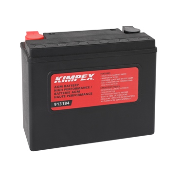 Kimpex Batterie Haute Performance AGM sans entretien YTX24HL