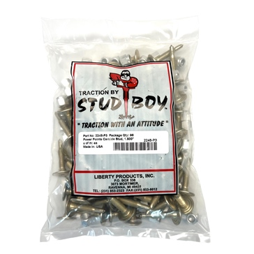 Stud Boy Crampon à neige Power Point Push-Through 1.5"