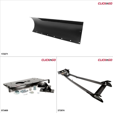 ClickNGo GEN 1 ATV Plow kit - 60'', Polaris Sportsman 550 2010-14