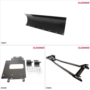 ClickNGo GEN 1 ATV Plow kit - 60'', Polaris Sportsman 450 2016-19