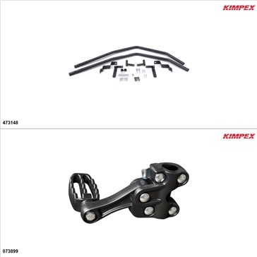 Kimpex - Fender Guards Kit - Black, Can-Am Outlander 1000 2012-18