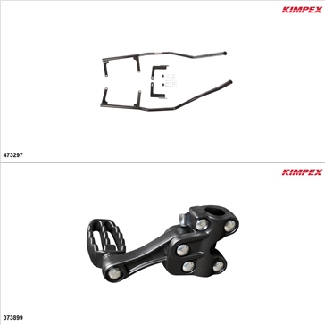 Kimpex - Fender Guards Kit - Black, Honda Rancher 420 2014-17, 19