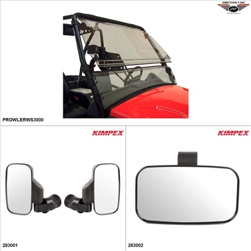 Direction2 - Kit Windshield/mirrors, Arctic Cat Prowler HDX 500 2014-15
