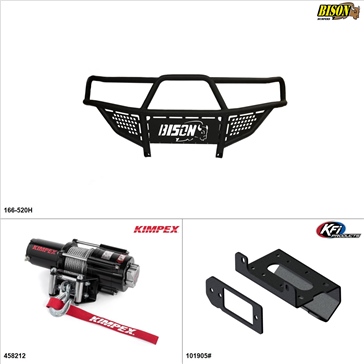 Kimpex - Bumper/Winch Kit, Can-Am Defender HD8 2016-21