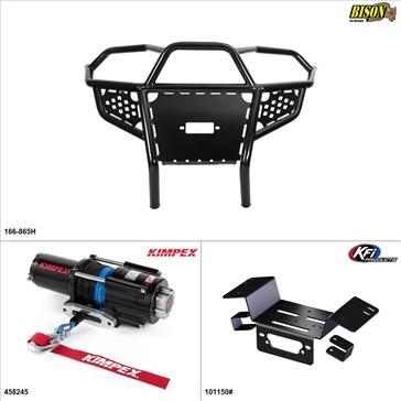 Kimpex - Bumper/Winch Kit, Honda Pioneer 700 2014-21