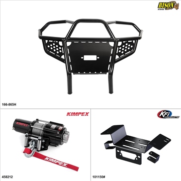 Kimpex - Bumper/Winch Kit, Honda Pioneer 700-4 2014-21