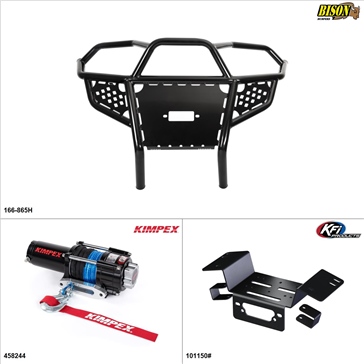 Kimpex - Bumper/Winch Kit, Honda Pioneer 700 2014-21
