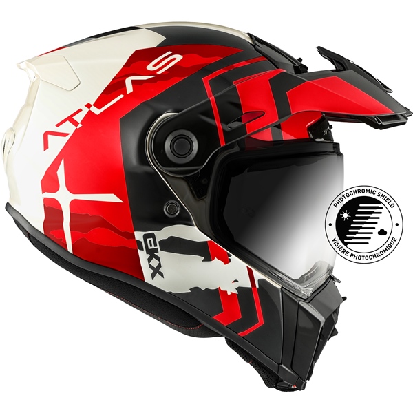 atlas x treme bike helmet CKX Dual Sport Helmet, Matte Carbon / XS constructed with Advanced ABS Polymer Composite injection molding CKX Matte Carbon Atlas Helmet
