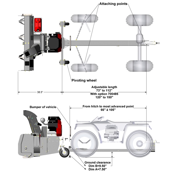 BERCOMAC Snowblower 54'' Versatile Plus/Engine 