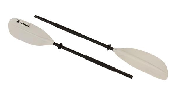 Pagaie Kayak Oceansouth Asymétrique 217cm - Lames Polypropylène - Manche Aluminium - 3 Positions