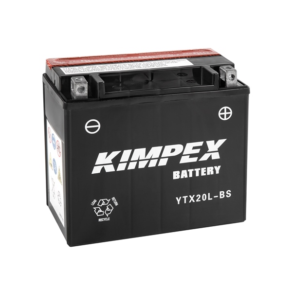 Batterie BS BTX20L-BS sans entretien livrée avec pack acide pour